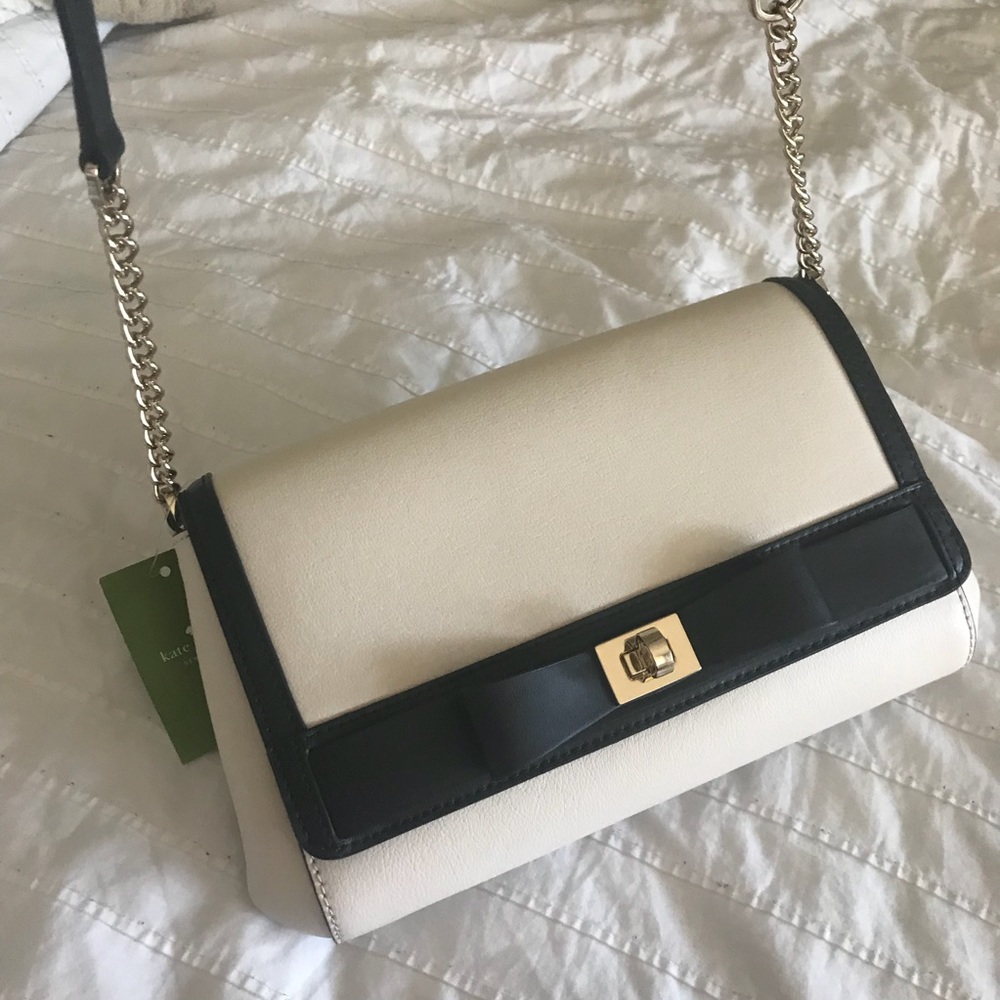 Kate Spade black bow crossbody NWT